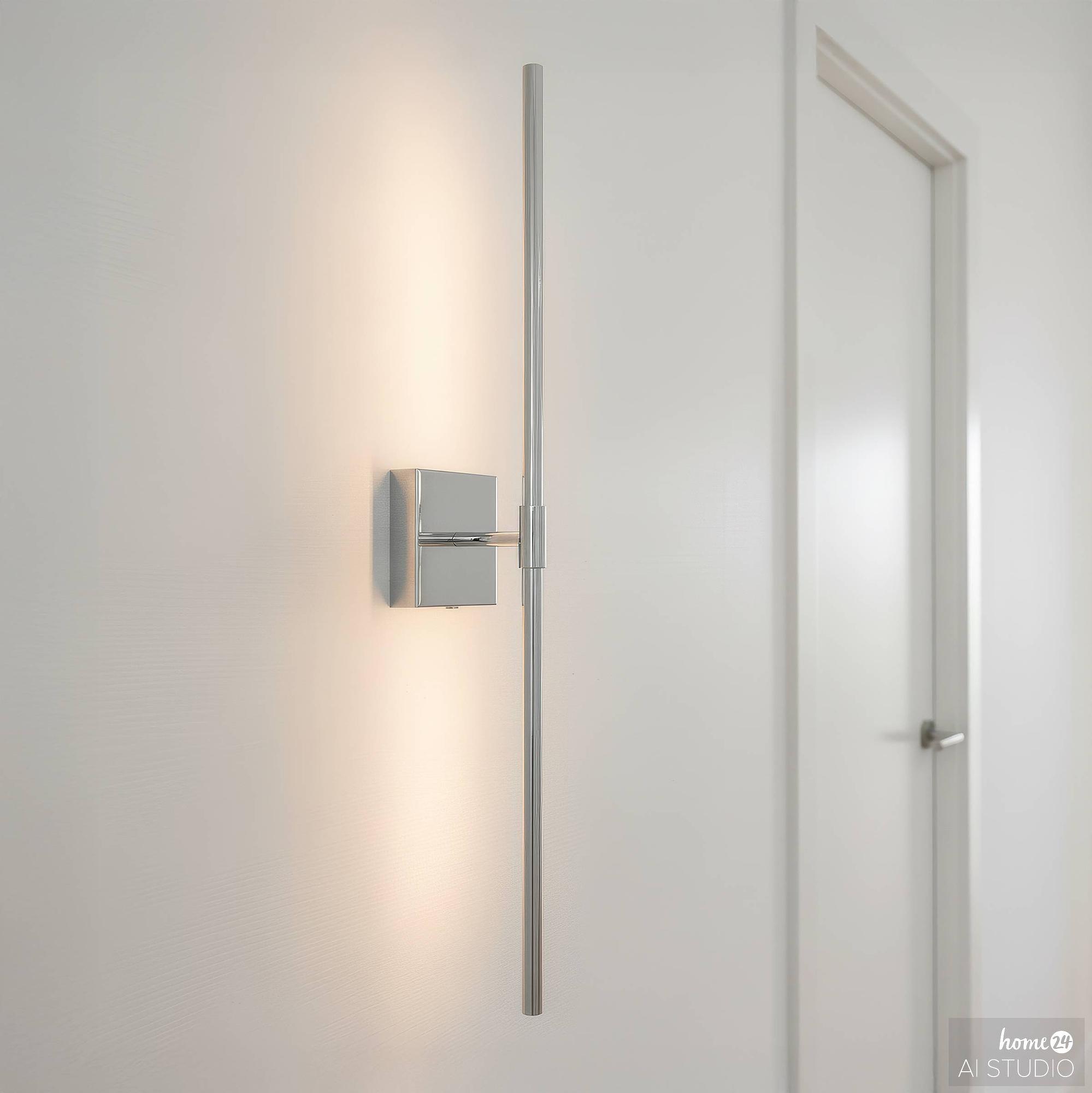 Ons Battery Wall Light 3-Stage Dimmer Remote Control Silver 1