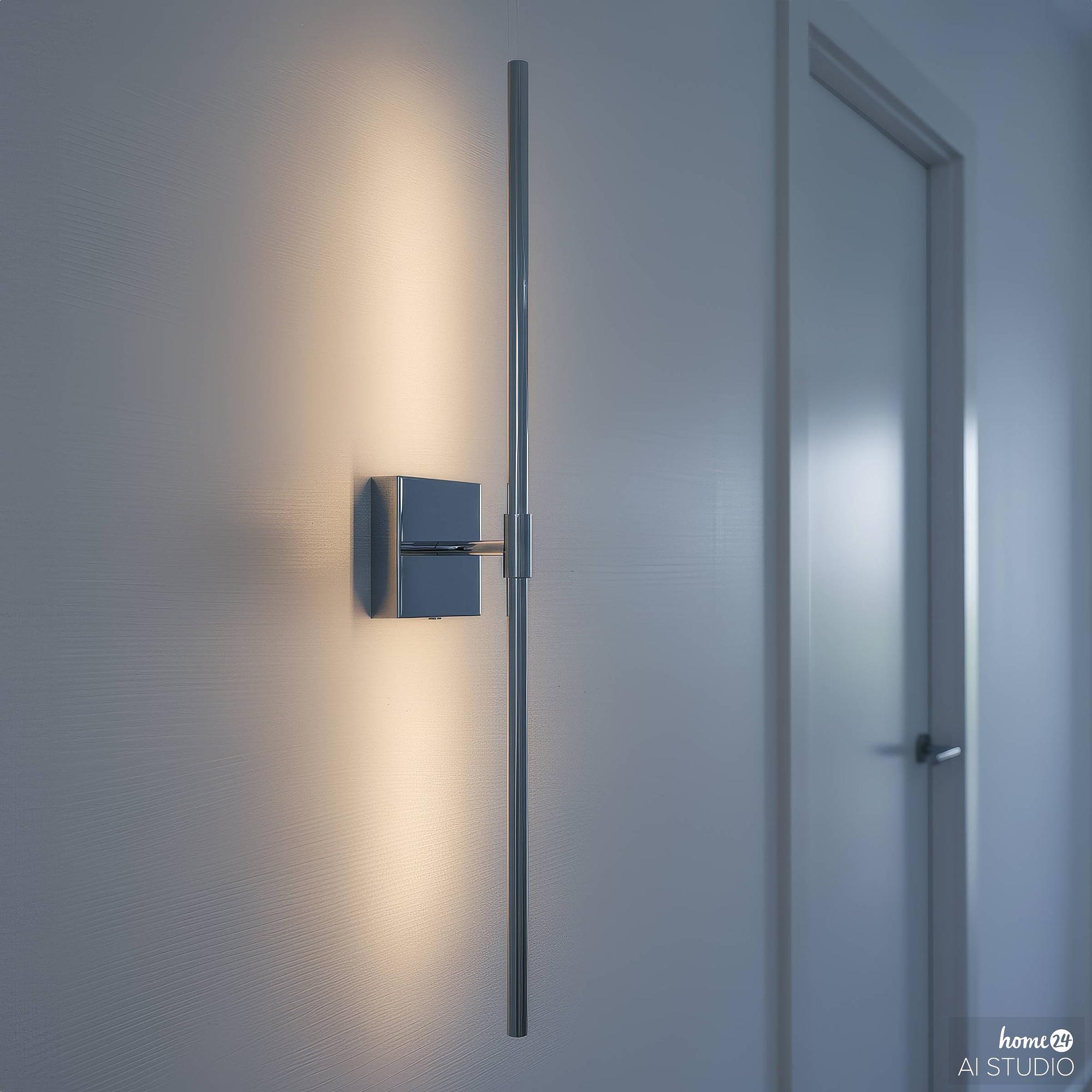 Ons Battery Wall Light 3-Stage Dimmer Remote Control Silver 3
