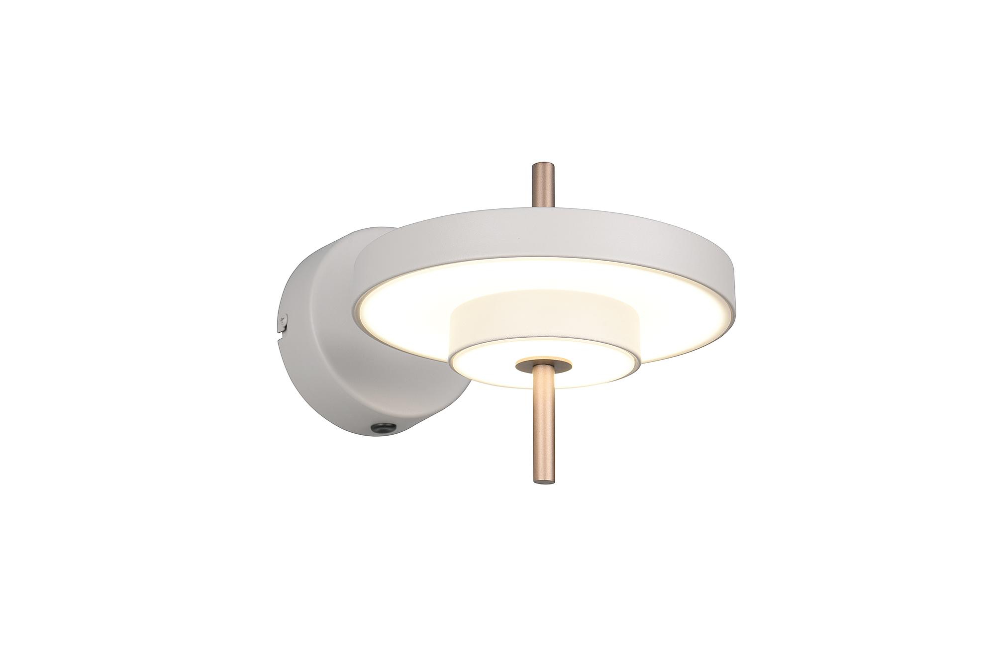 Keaton LED wall light 1-light polycarbonate iron grey 3