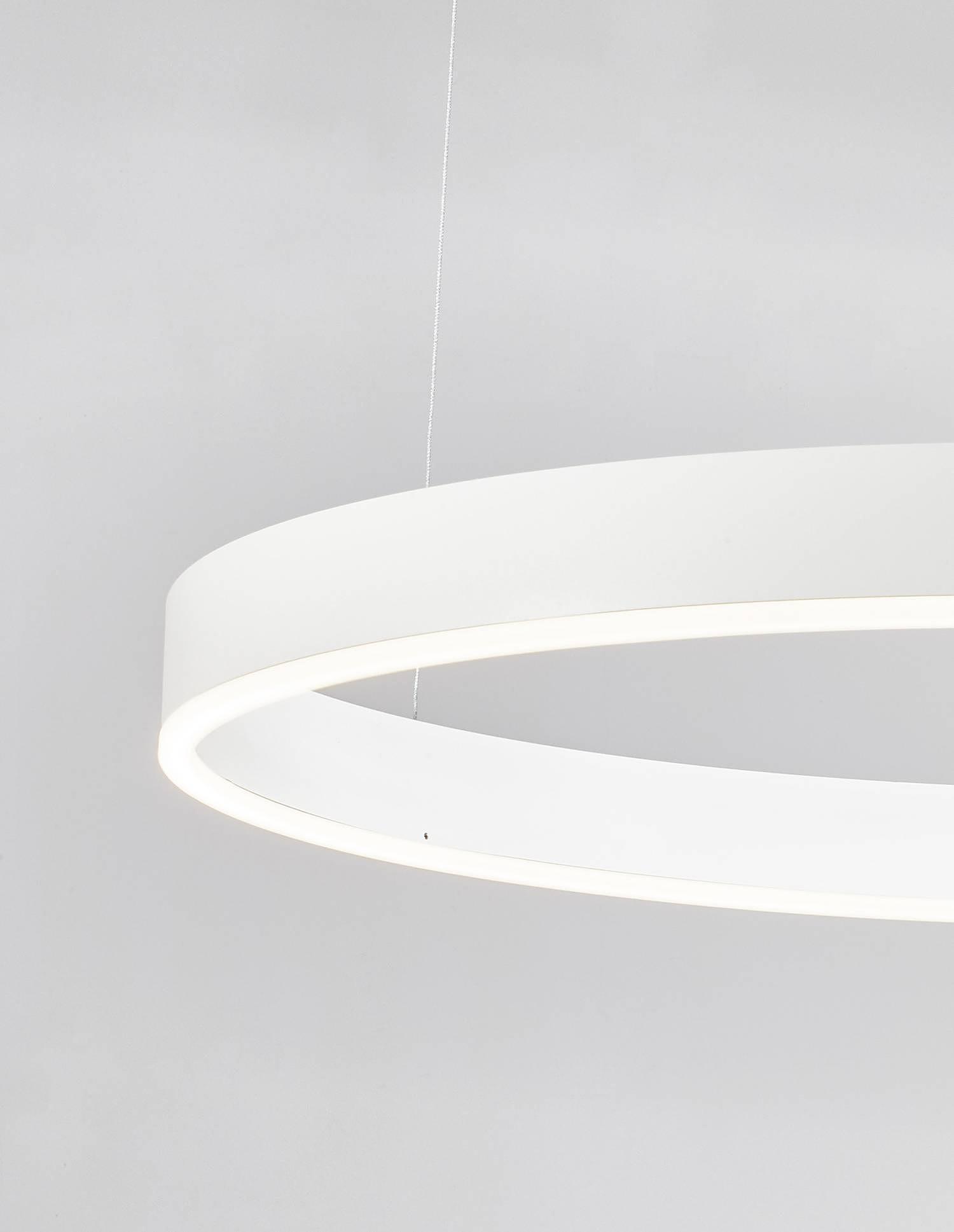 Pendant lamp Motif Type A Aluminium White Diameter: 80 cm 4