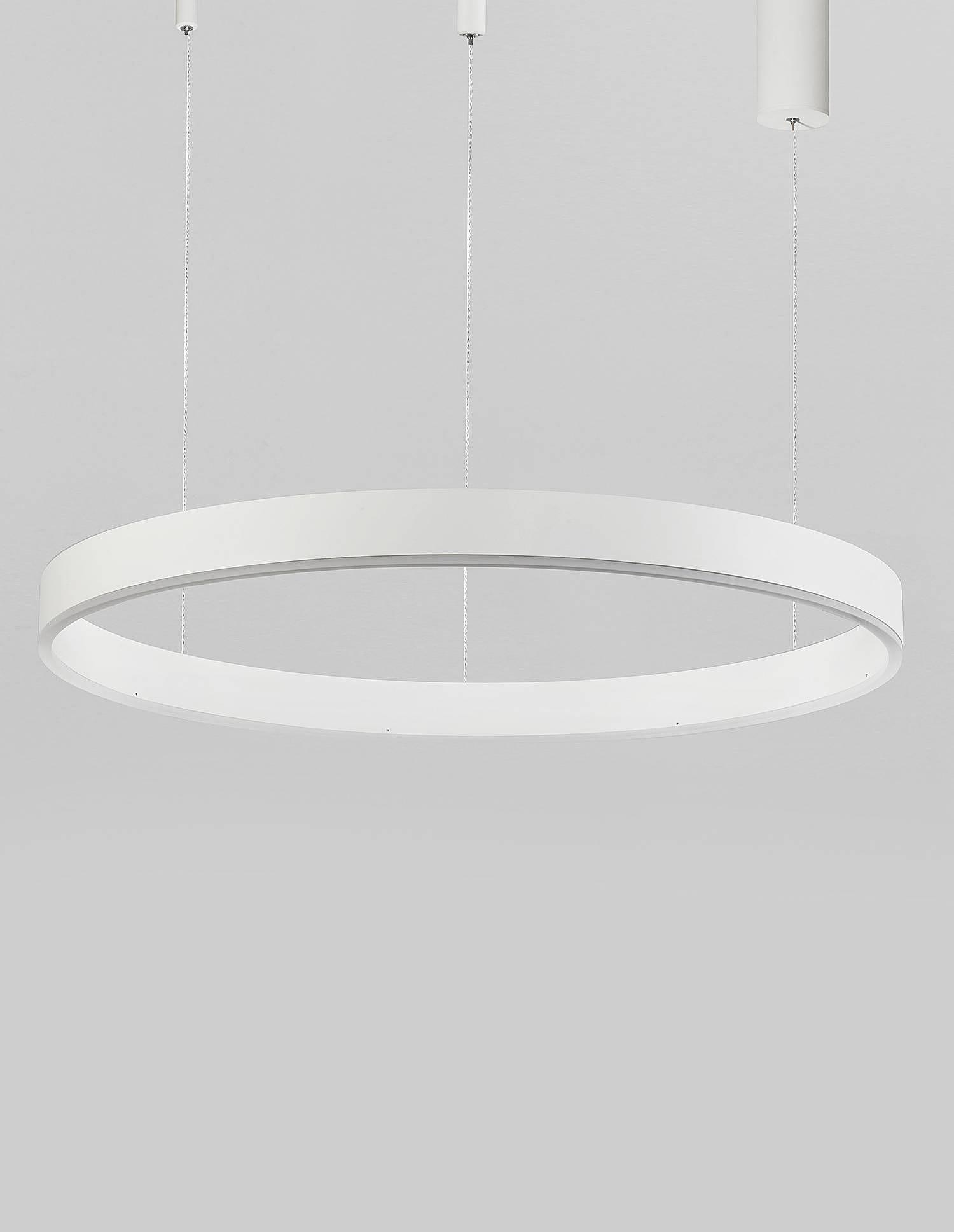 Pendant lamp Motif Type A Aluminium White Diameter: 80 cm 3