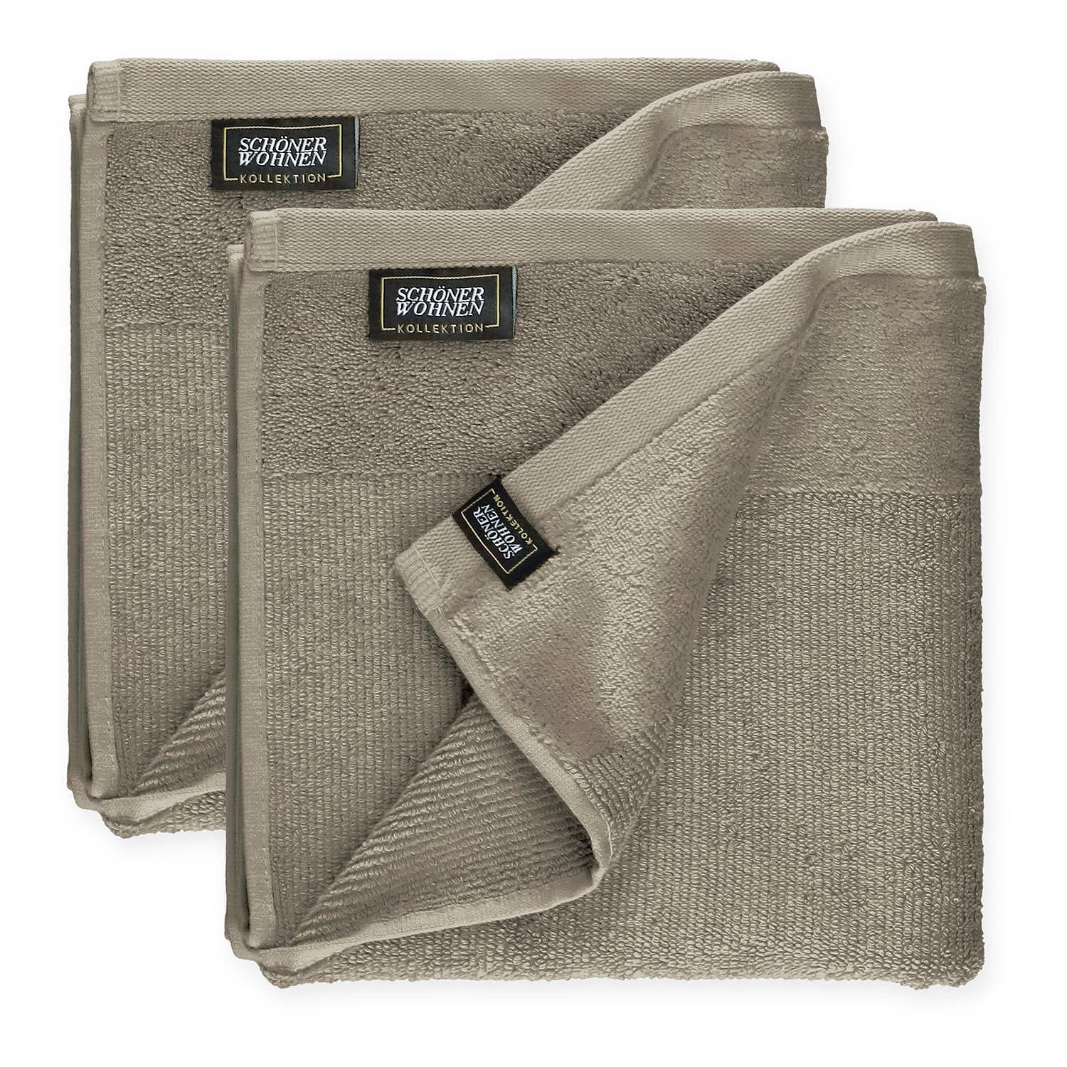 Sense Towel Cotton Set of 2 Sand 0