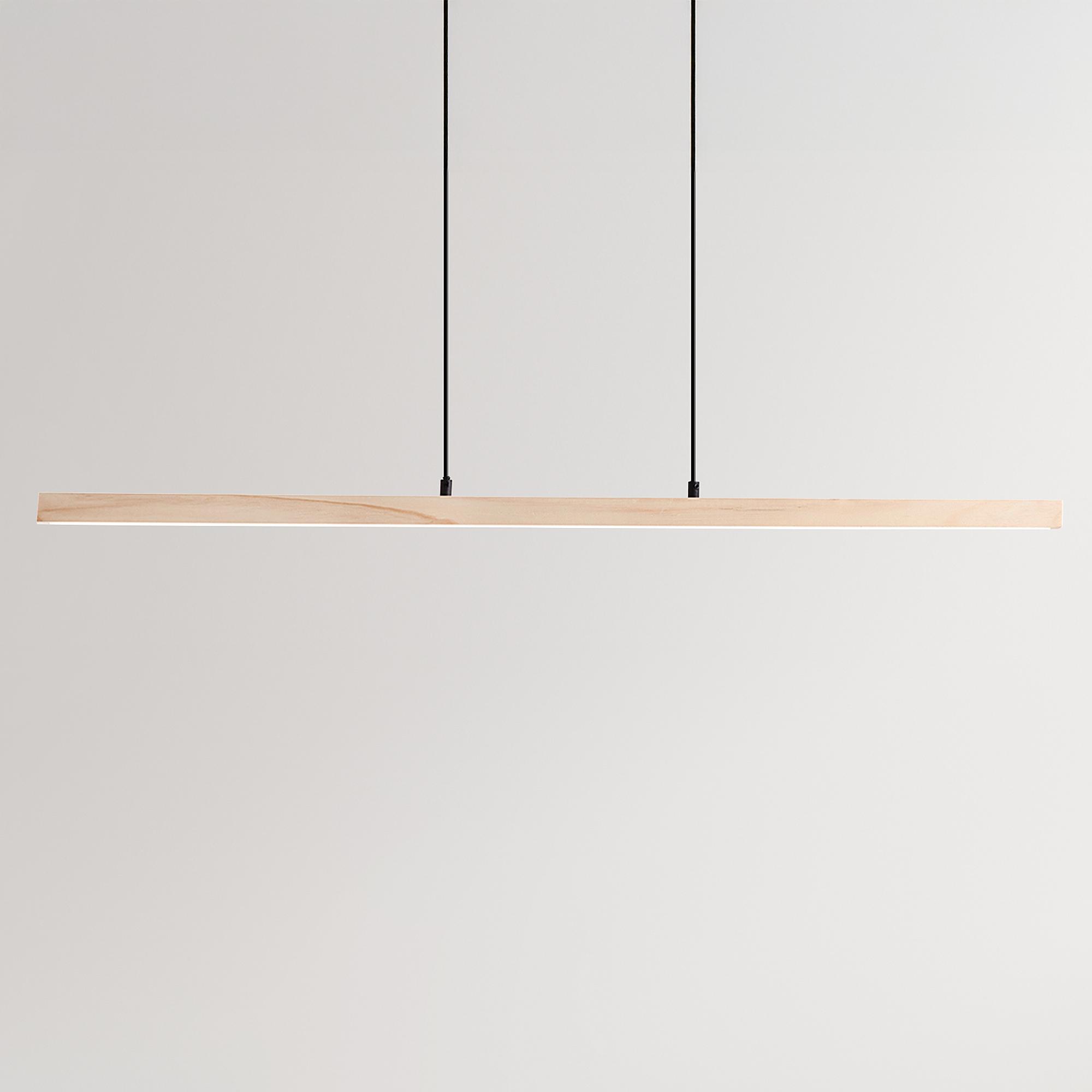 1-Flammig Arion LED-Pendelleuchte Kiefer Teilmassiv Stahl 1