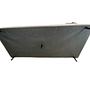 Sofa with ottoman velvet wood taupe 7