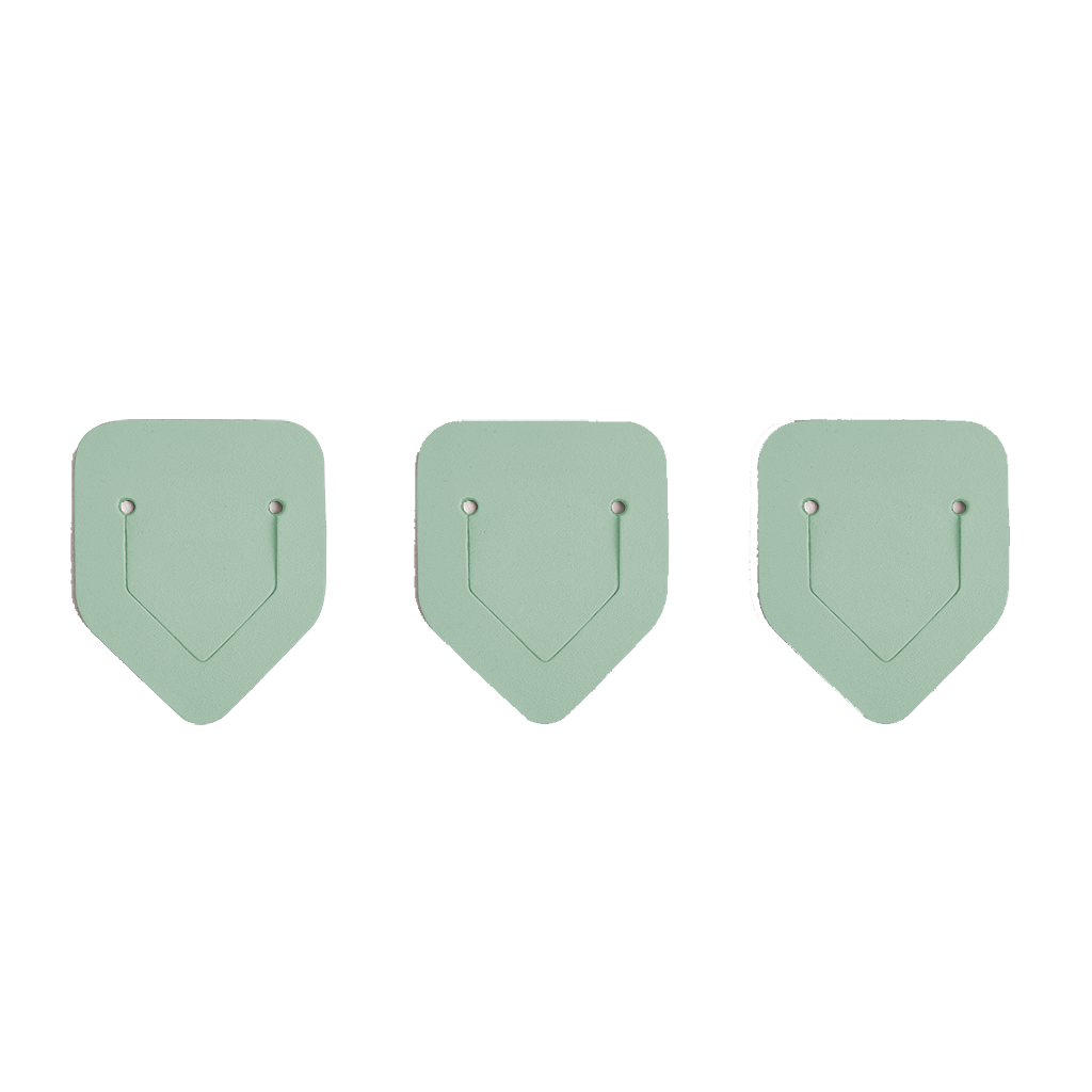 3x Urban Lesezeichen 100% Recyceltes Leder Mint 1