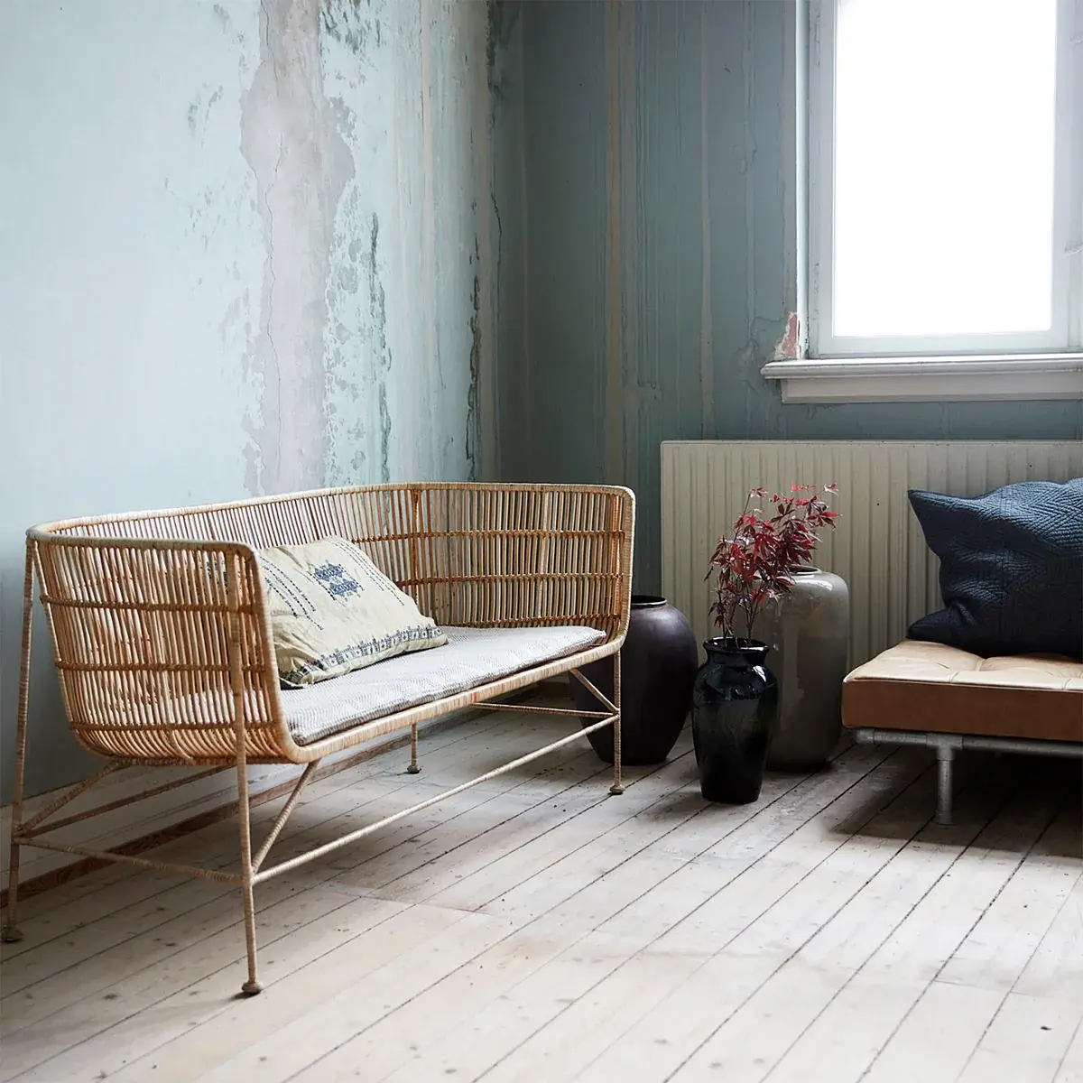 Cuun Sofa Rattan Iron Natural 1