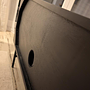 TV Lowboard Schwarz Gold 3