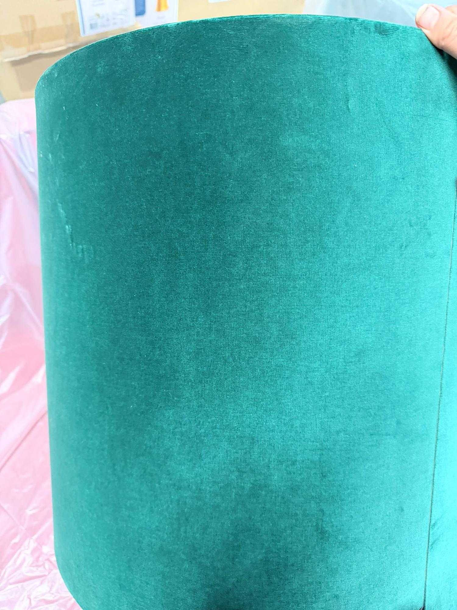 Lampshade Velvet Metal Green Gold 3