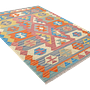 Kelim Gashgai Teppich Wolle Rosa 2