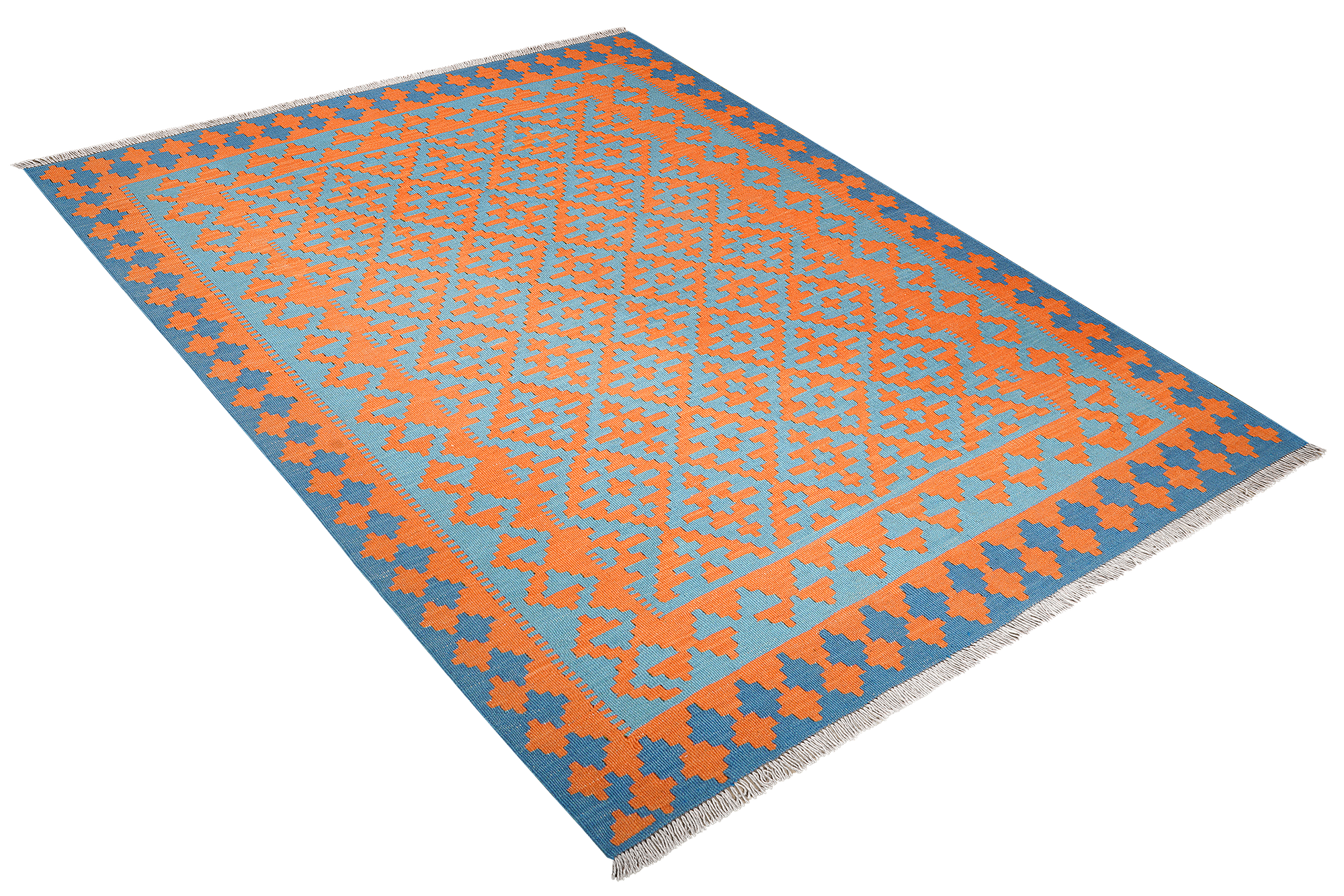 Kelim Gashgai Teppich Wolle Orange 2