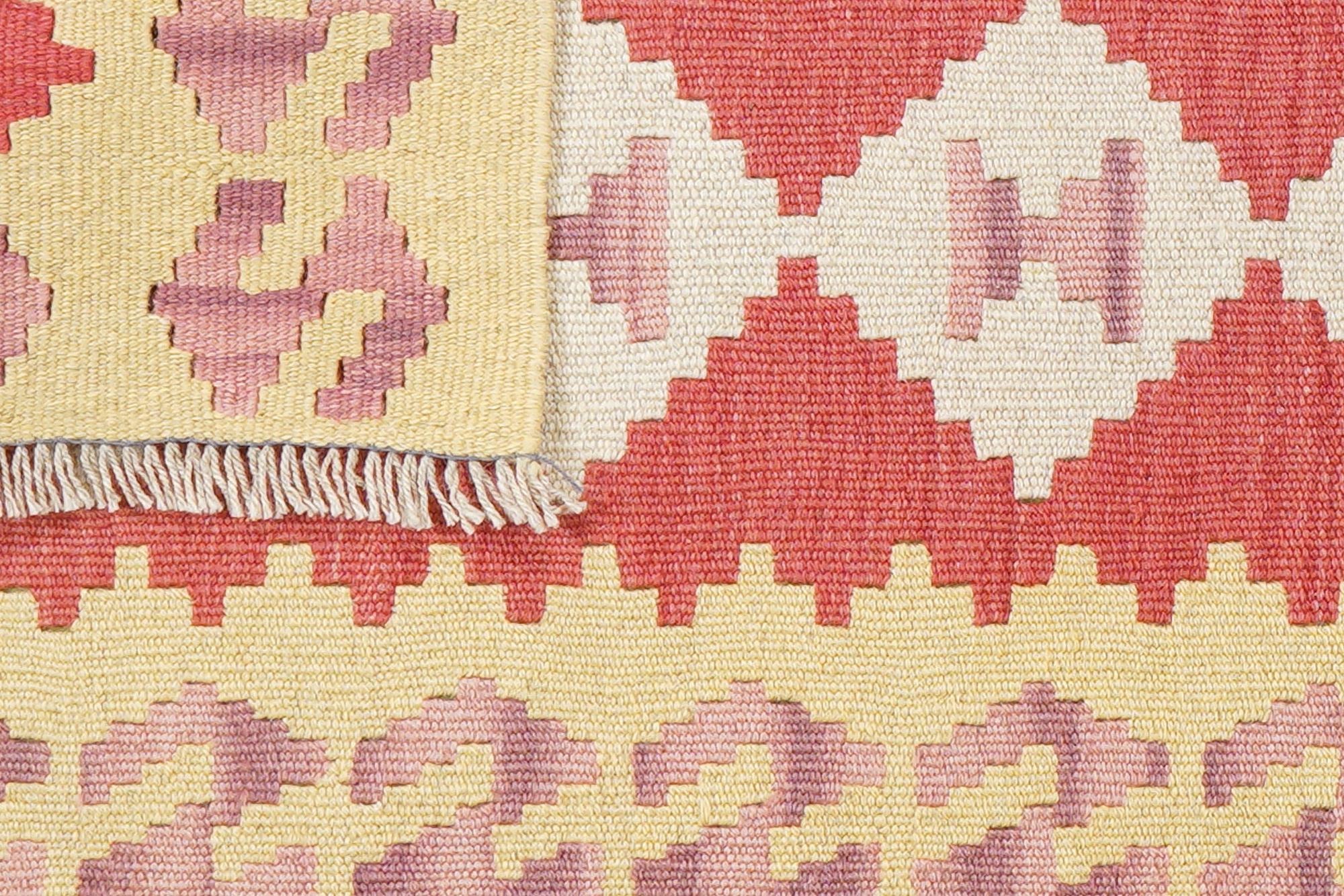 Kelim Gashgai Carpet Wool Red 4