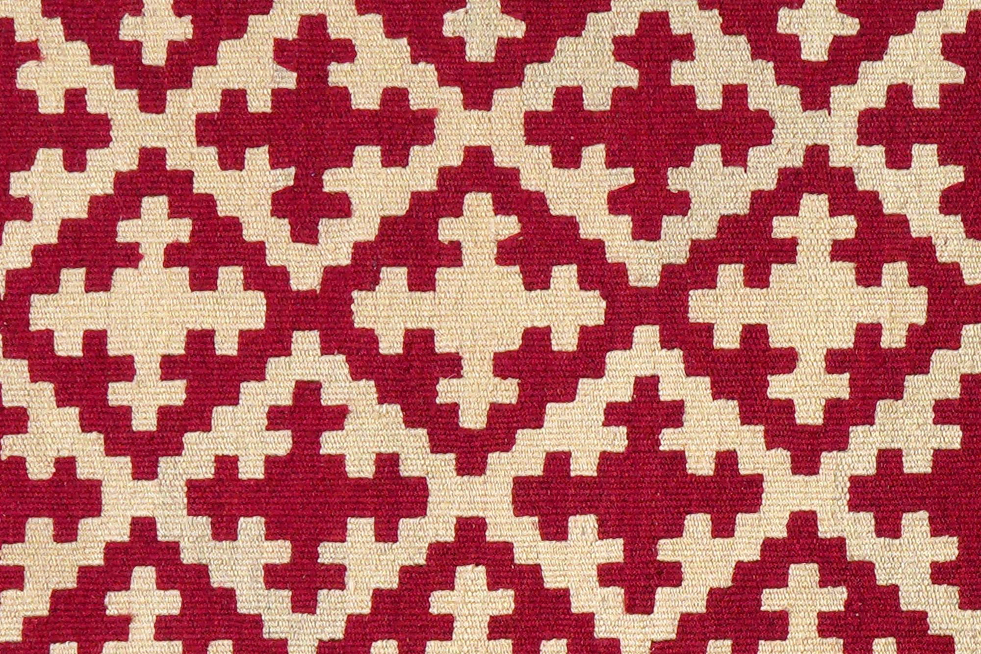 Kelim Gashgai Carpet Wool Red 3