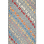 Kelim Gashgai Teppich Wolle Grau 0