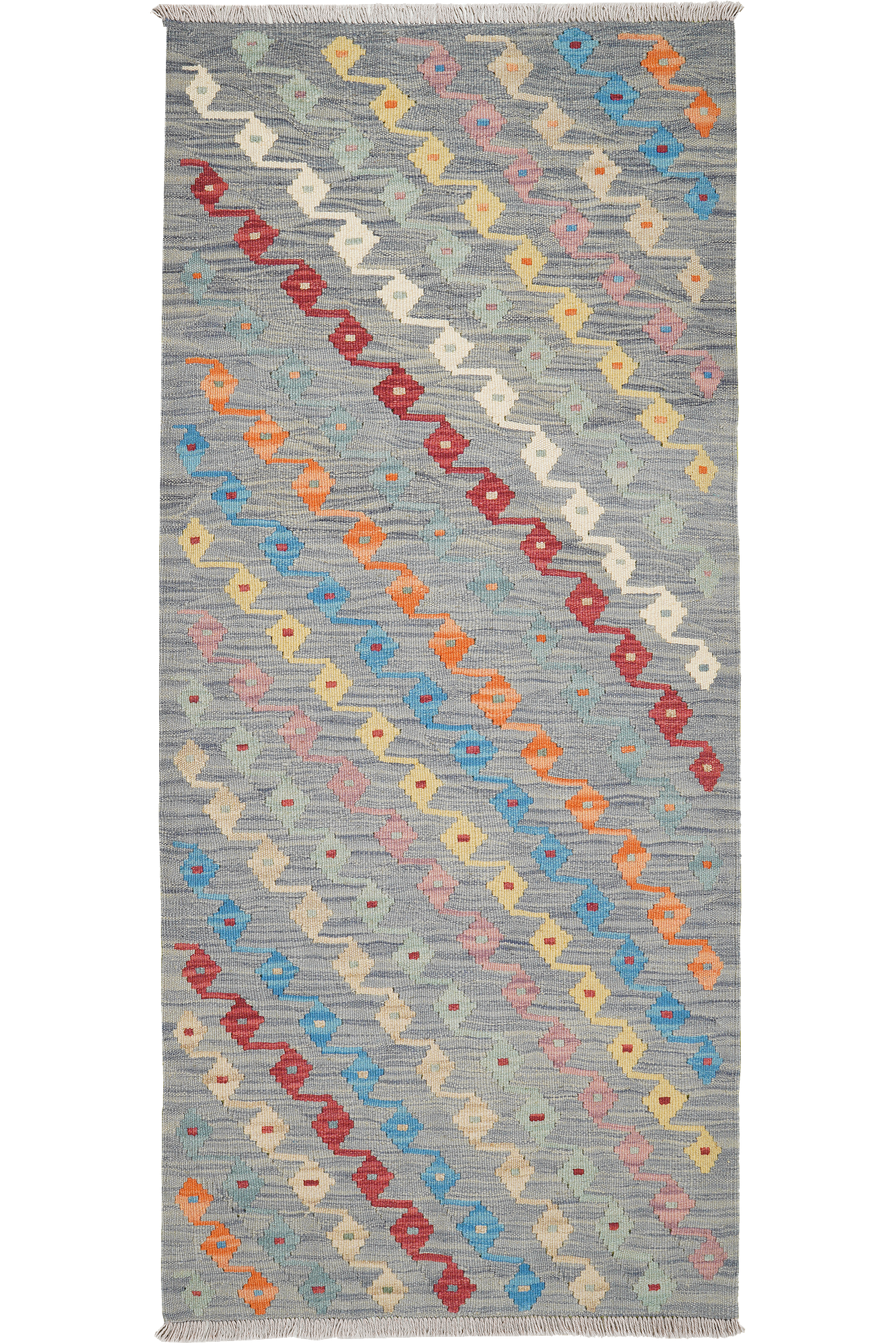 Kelim Gashgai Carpet Wool Grey 0