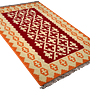 Kelim Gashgai Carpet Wool Red 2