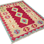 Kelim Gashgai Carpet Wool Red 2