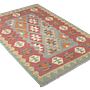 Kelim Gashgai Teppich Wolle Blau 2