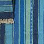 Kelim Gashgai Teppich Wolle Blau 4