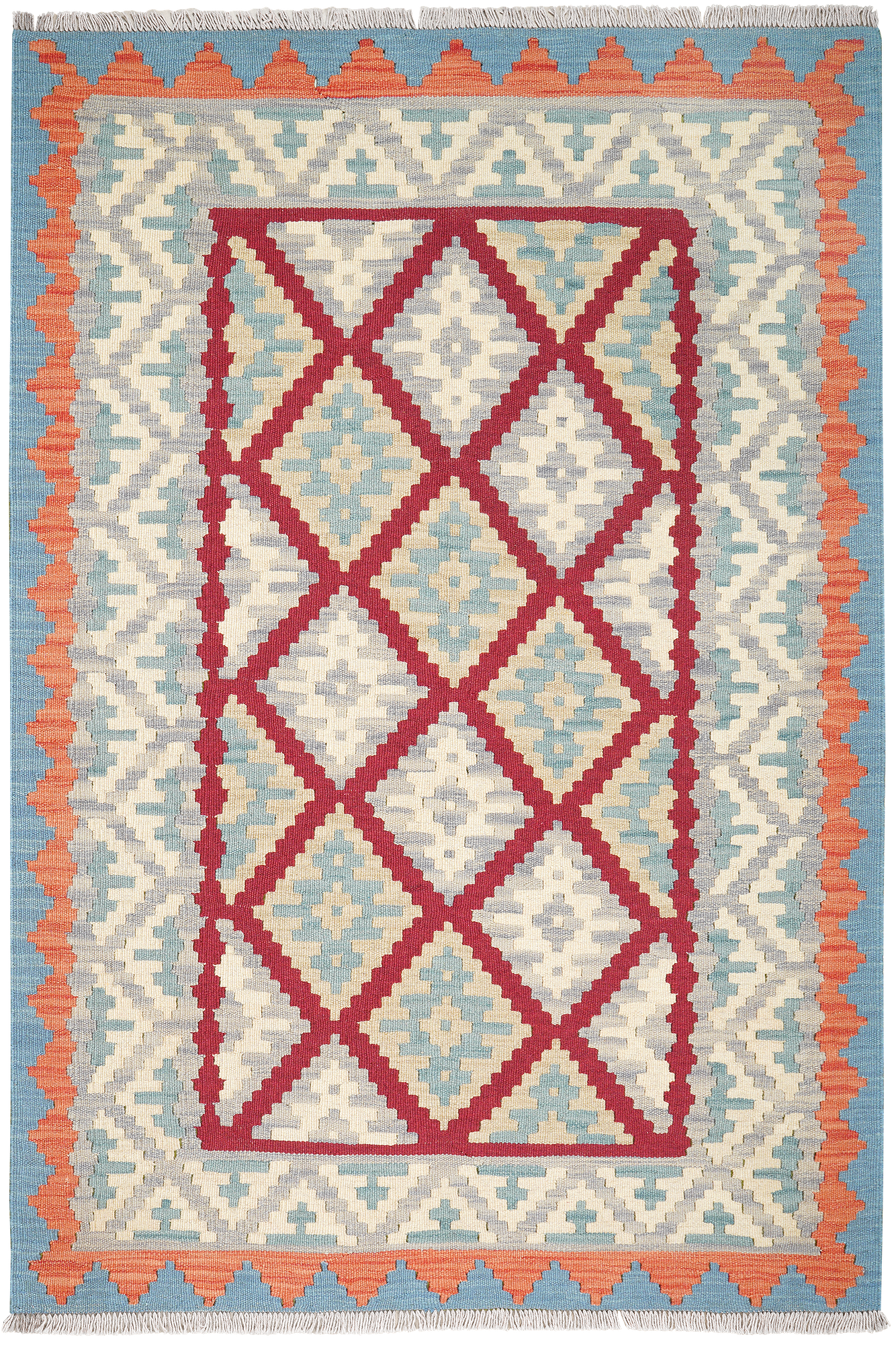 Kelim Gashgai Carpet Wool Red 0