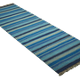 Kelim Gashgai Teppich Wolle Blau 2