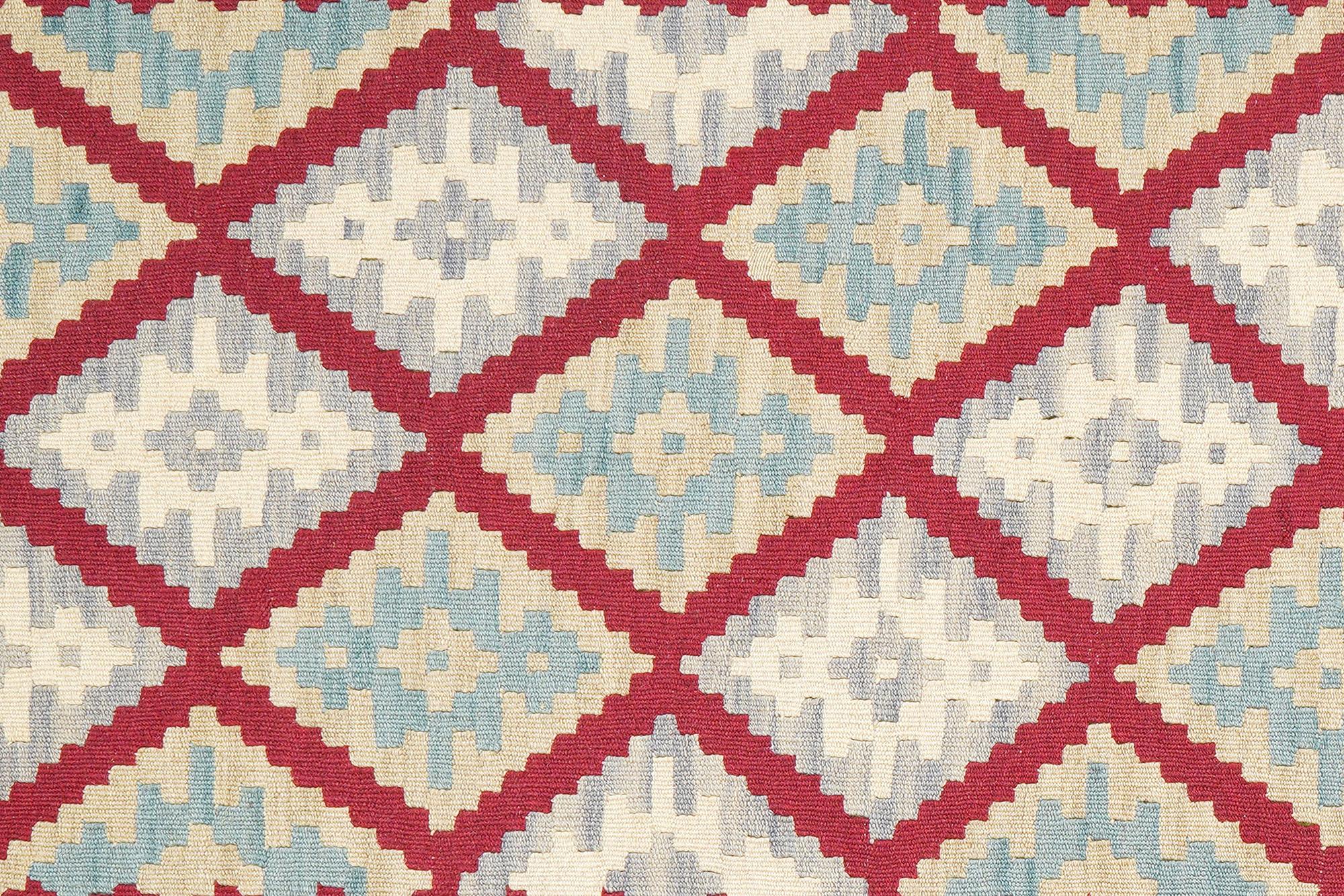 Kelim Gashgai Carpet Wool Red 3
