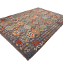 Kilim Rim Tappeto Lana Grigio 4