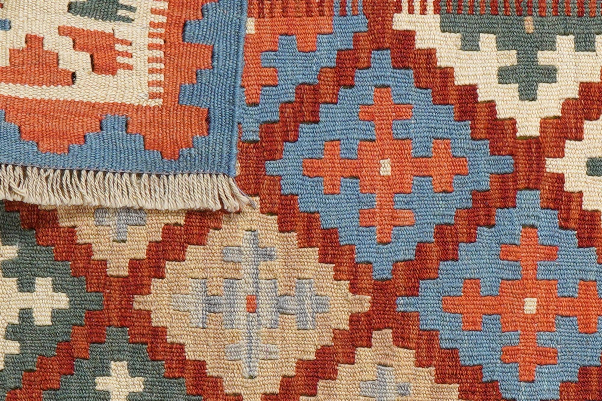 Kelim Gashgai Teppich Wolle Rot 4