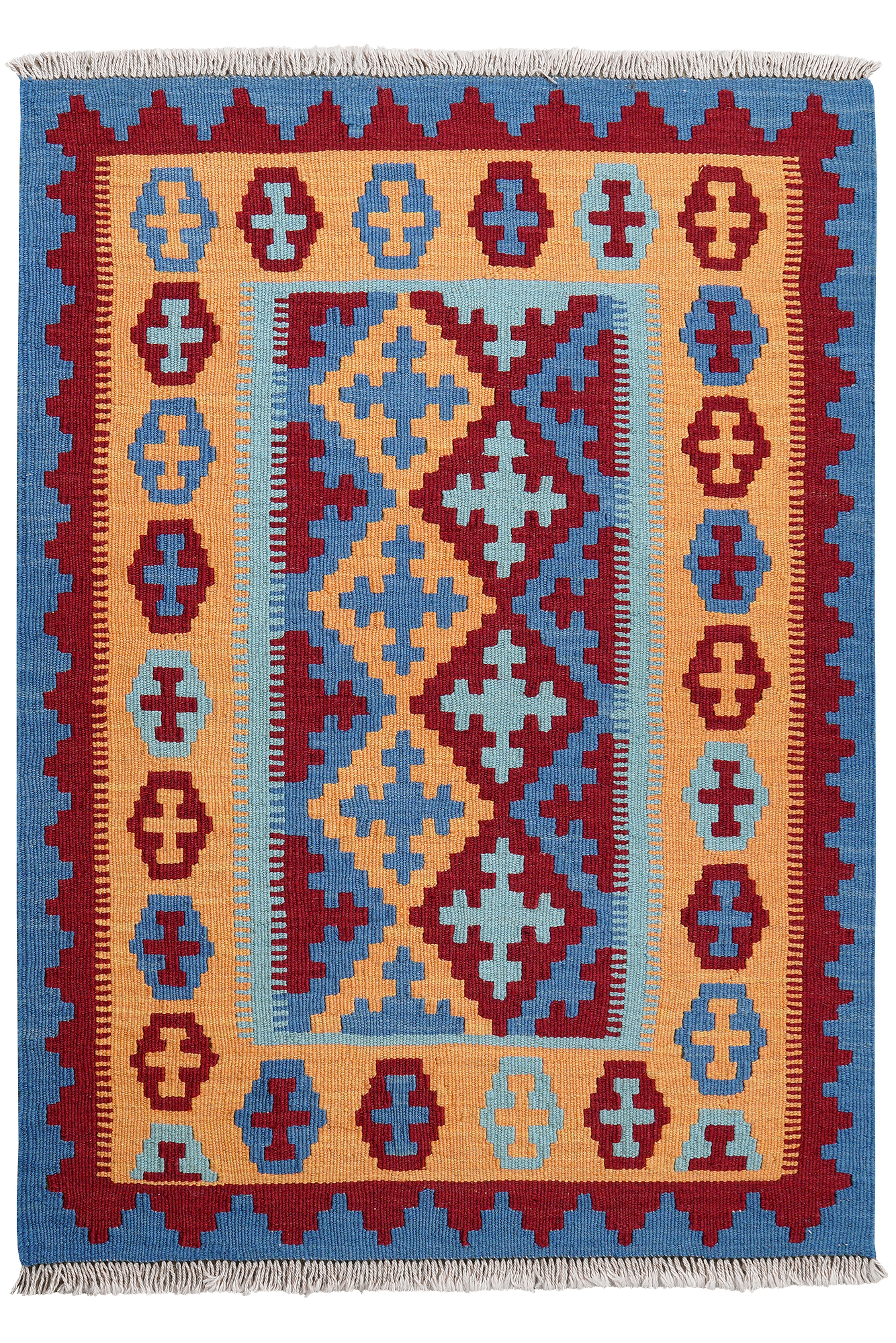 Kelim Gashgai Carpet Wool Multicolored 0