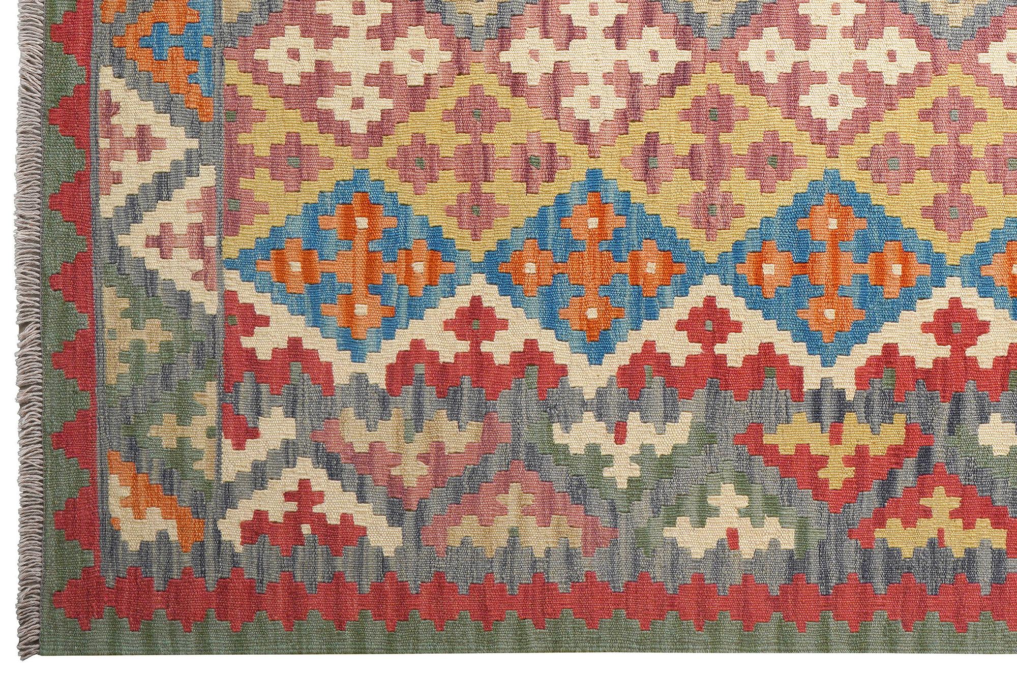 Kelim Gashgai Carpet Wool Multicolored 1