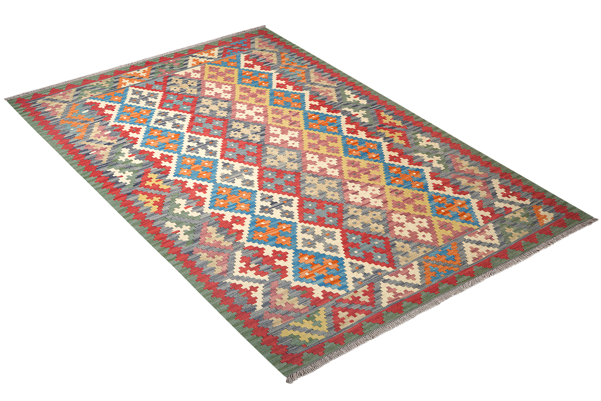 Kelim Gashgai Carpet Wool Multicolored 2