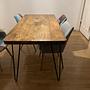 Dining table Oak Hairpin Legs Brown 0