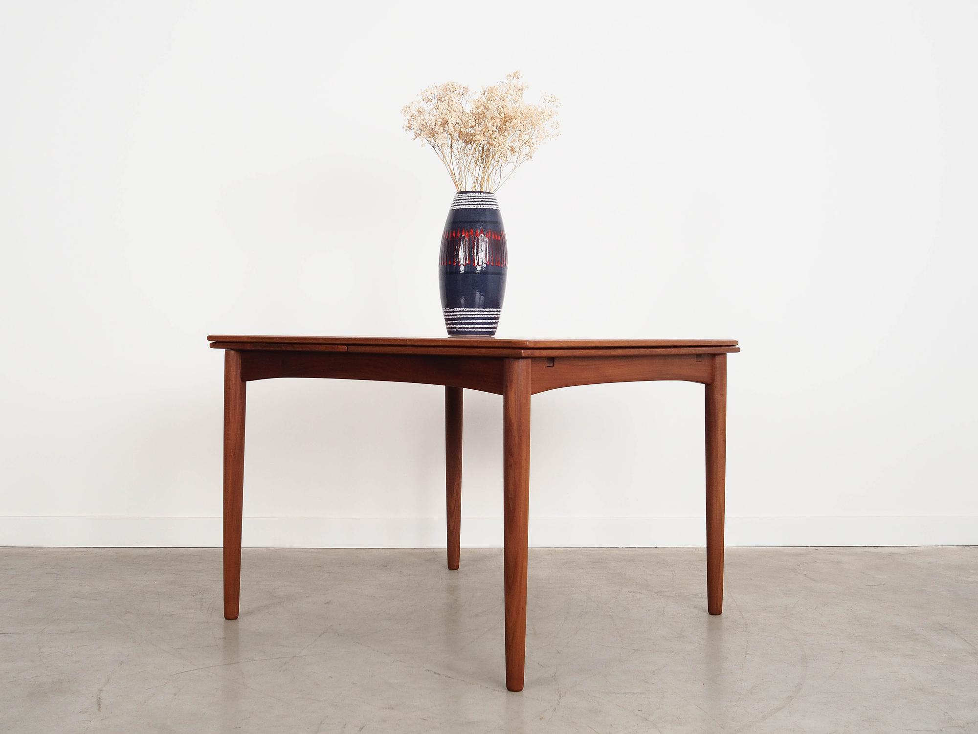 Teak table Brown 1970s 2