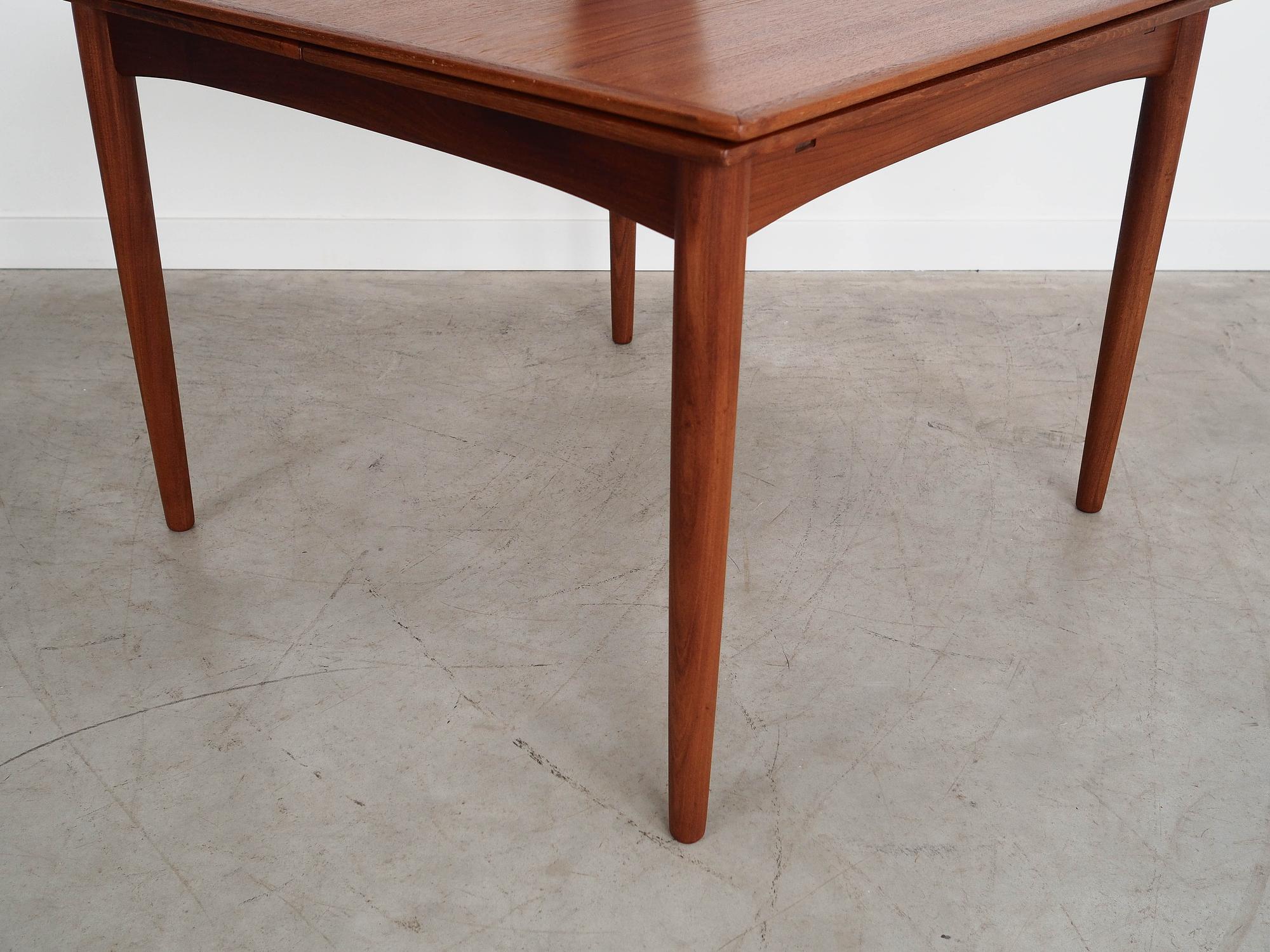 Teak table Brown 1970s 4