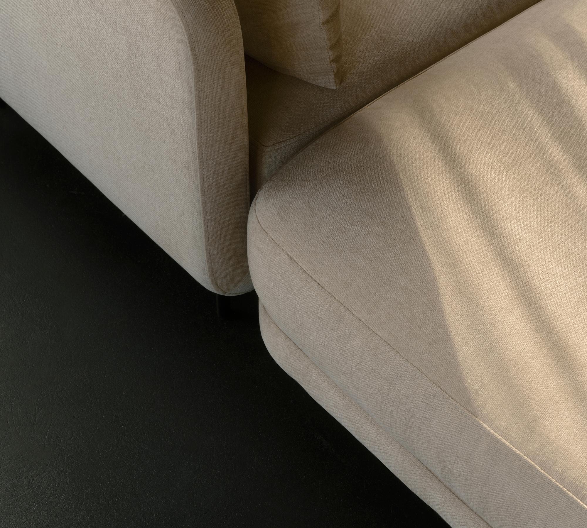 Maison Fußhocker XL Danny Cream 2