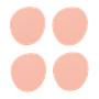 4x Stone Coasters 100% Recycled Leather Pink 1