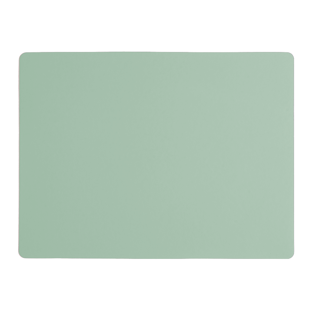 Placemat Rectangular 100% Recycled Leather Mint 1