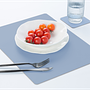 Placemat Rectangular 100% Recycled Leather Light Blue 3