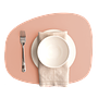 Stone Tischset 100% Recyceltes Leder Rosa 0