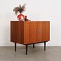 Teak-Schrank Braun1970er Jahre 4