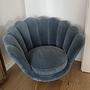 Trapezium Chair Velvet Turquoise Gold 0