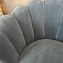 Trapezium Chair Velvet Turquoise Gold 2
