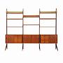 Wall shelf Teak wood 1960s 1