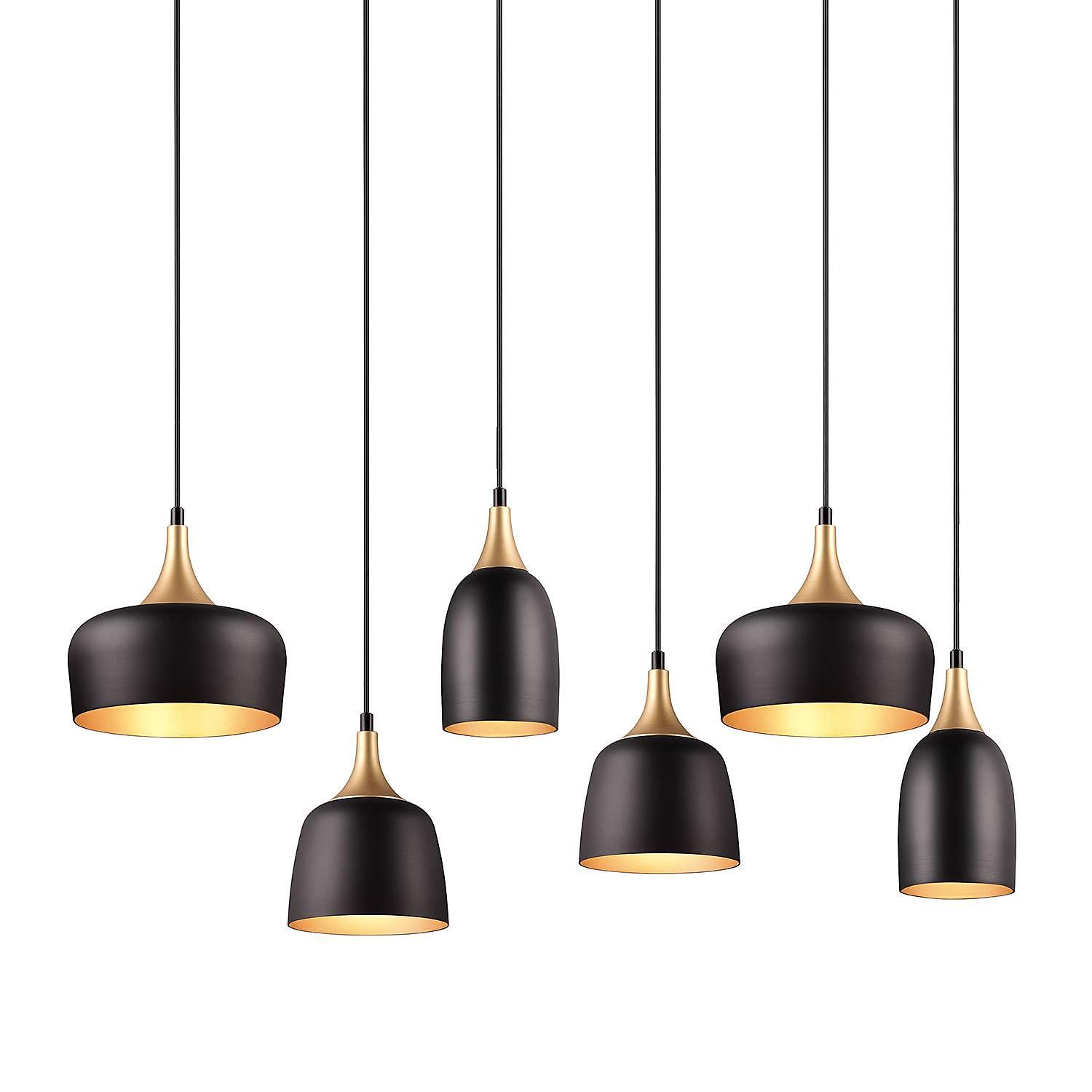 6-Flammig Chiraz Pendelleuchte  Eisen 1