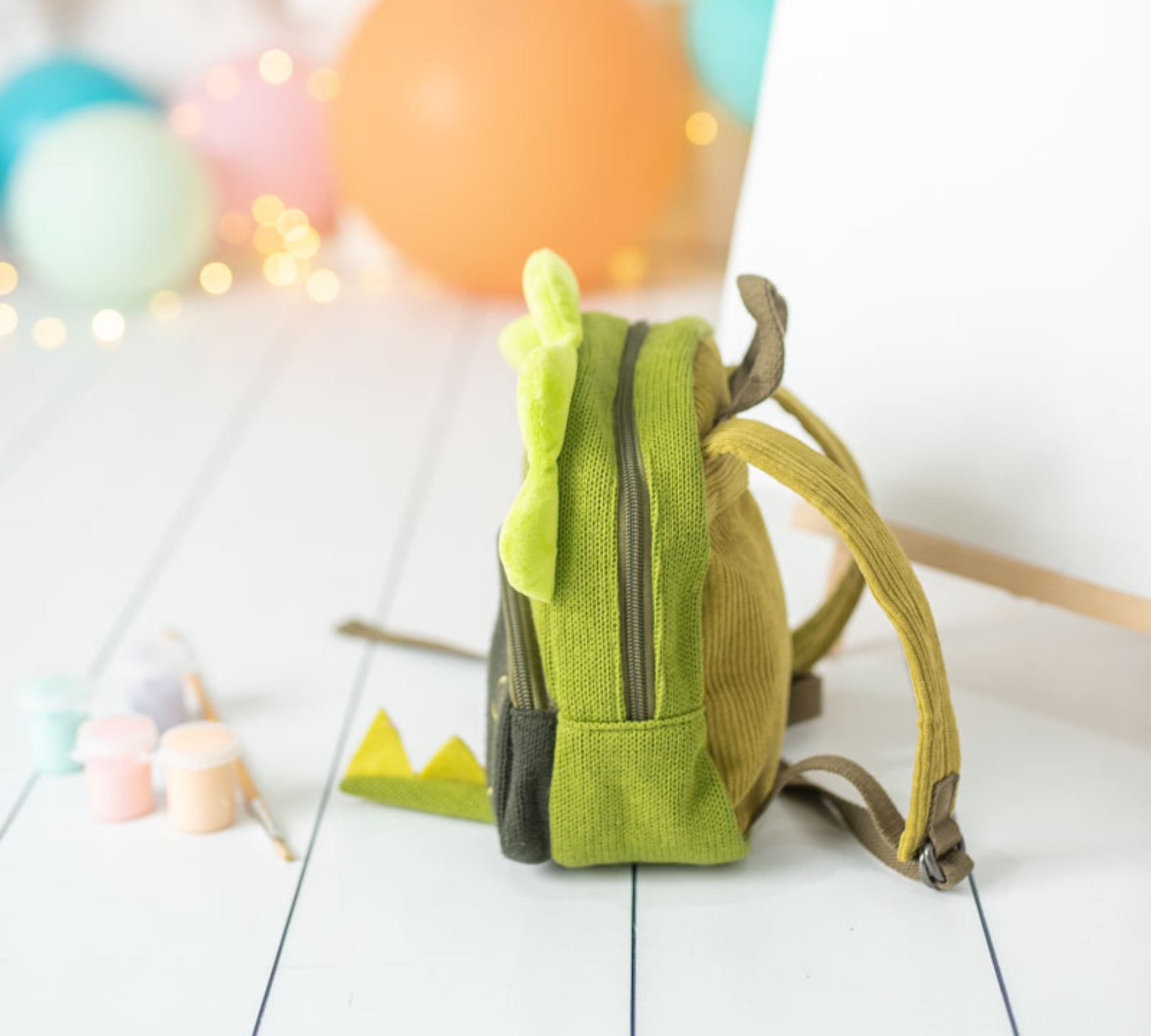 Drachen Rucksack Baumwolle Grün 5