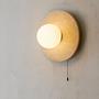 Tor-Nun-B Wandleuchte Travertin Creme Ø 10cm 0