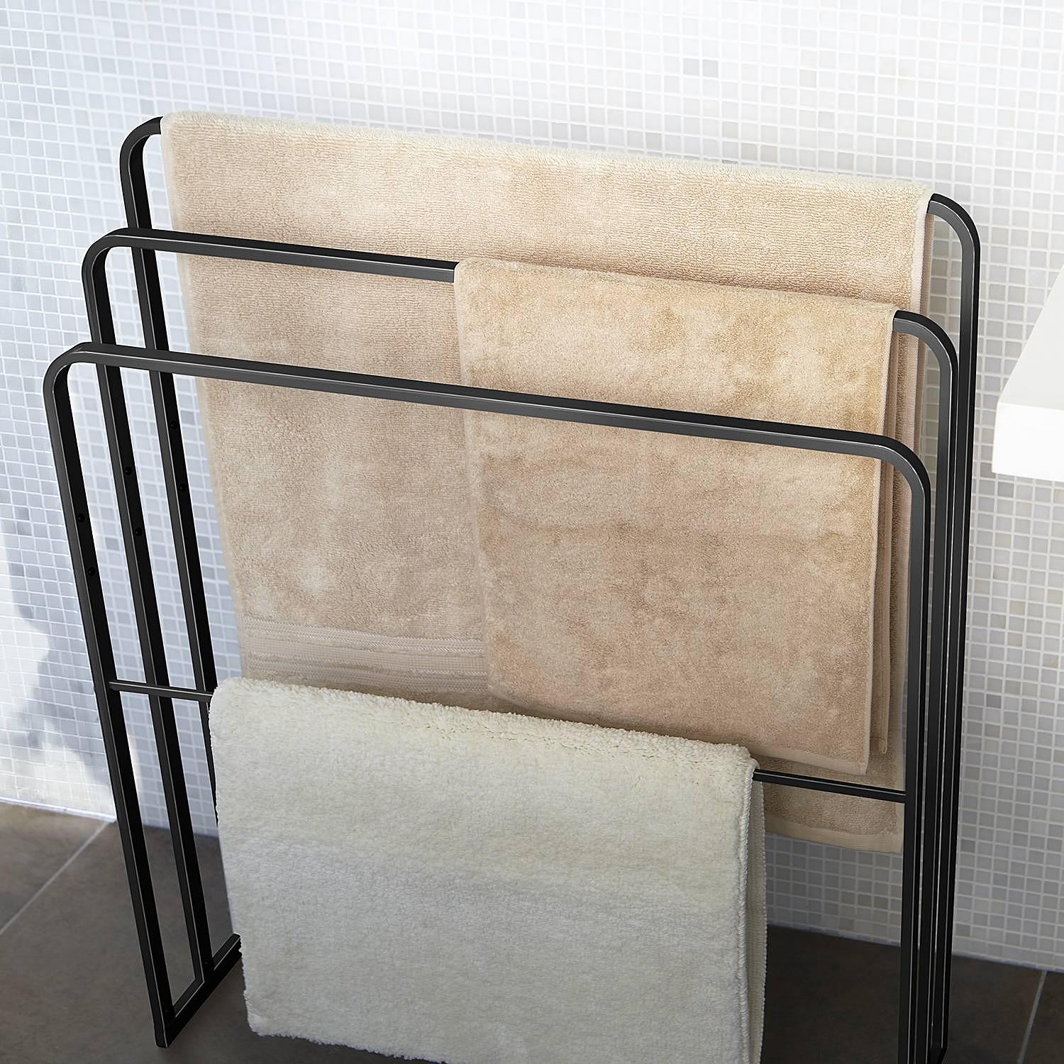 Tower Handtuchhalter Stahl Schwarz 4
