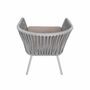 2x Garden chair Steel Polyester Grey 3