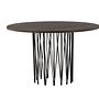Dining Table Black Mocha Veneer Ø120cm 0