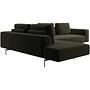 Amsterdam Ecksofa Links Samt 3134 Olivgrün 3