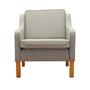Vintage Sessel Buchenholz Textil Grau 1970er Jahre 0